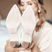 Brautschuh-PinkBlueberry-Personalisiert