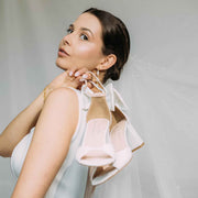 Brautschuh weiss mit Schleifenverzierung - Roxy Bow