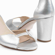 Bequeme Braut Sandalette in Silber - Roxy