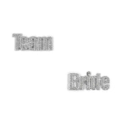 Schuhclips Braut / Hochzeit/ Schmuck / JGA / TEAM BRIDE SILBER