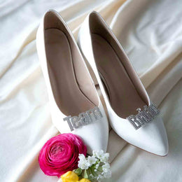 Schuhclips Braut / Hochzeit/ Schmuck / JGA / TEAM BRIDE SILBER